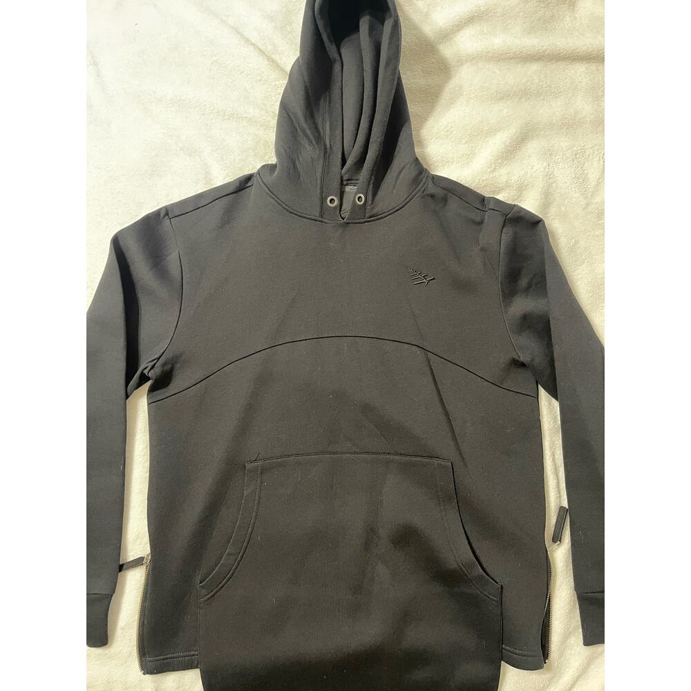 ROC NATION PAPER PLANES Gray Hoodie With Pouch Front, size L
